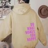 Womens Hooded Sweatshirt Streetwear Loose Fit Long Sleeve Printed Pullover Casual Top