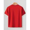 Taglie europee T-shirt da ragazzo Design Artistico Stampato, Ideale per Attività all'Aperto, Morbido Top a Maglia, Comodo e Traspirante, Adatto per l'Estate