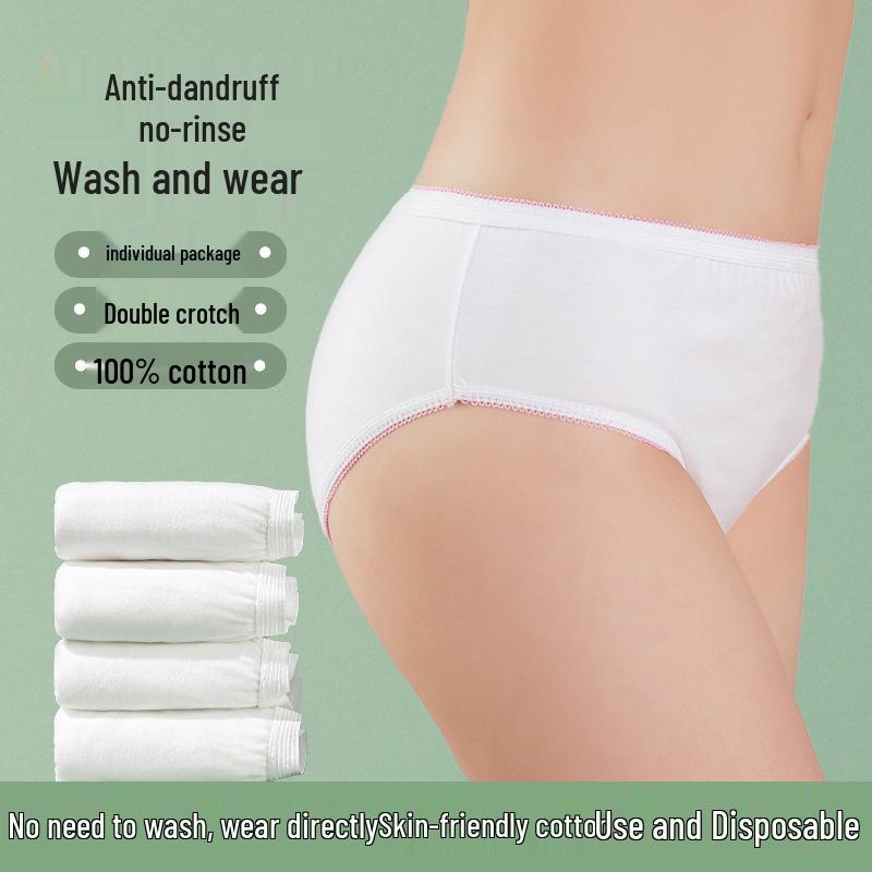 

Disposable Pure Cotton Women s Panties - 5 Pack for Postpartum, Travel, Maternity, and Daily Use - No Wash Needed 3XL