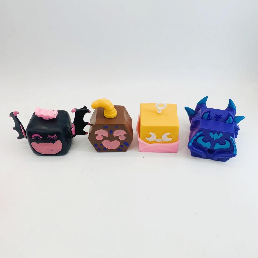 12Pcs/Set Blox Fruits Model Figures Toys Cartoon Square Devil Collection Action Figure Toys for Christmas Kid Birthday Gift