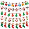 Christmas Hotel Shopping Mall Christmas Tree Socks Elderly Latte School New Year'S Day Party Decoration Flag