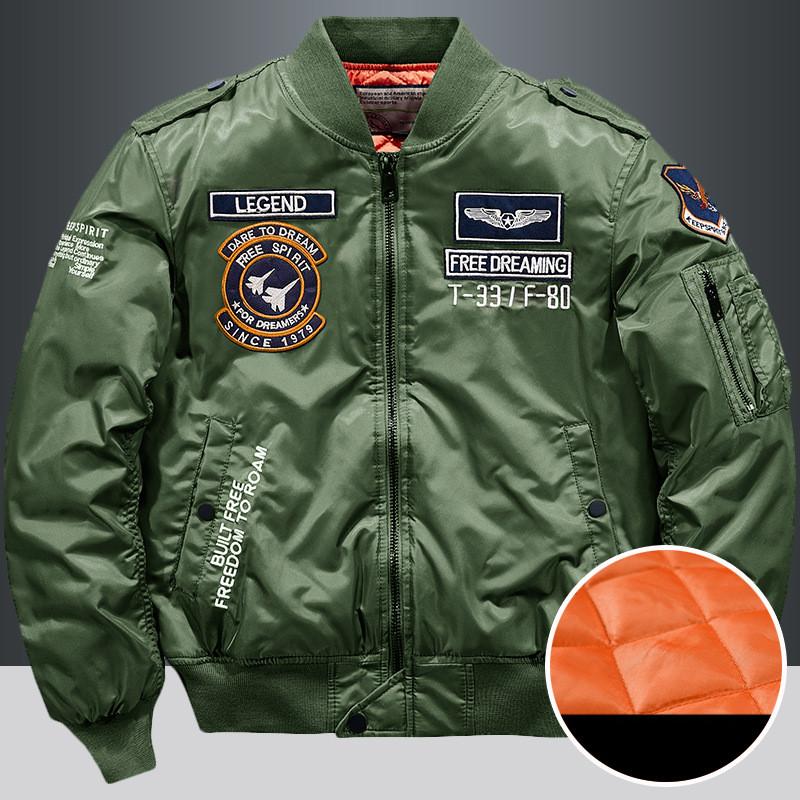 Winter Fashion Stand Collar Jacket Man Bomber Jacket Mens Windbreaker Thicken Jackets Coat Men's Clothing Casual Tooling Jacket