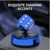 Solární diamantové kostky Aromaterapeutické světlo Spouštěná rotace Tepelně odolný Dlouhotrvající držák vůně do auta