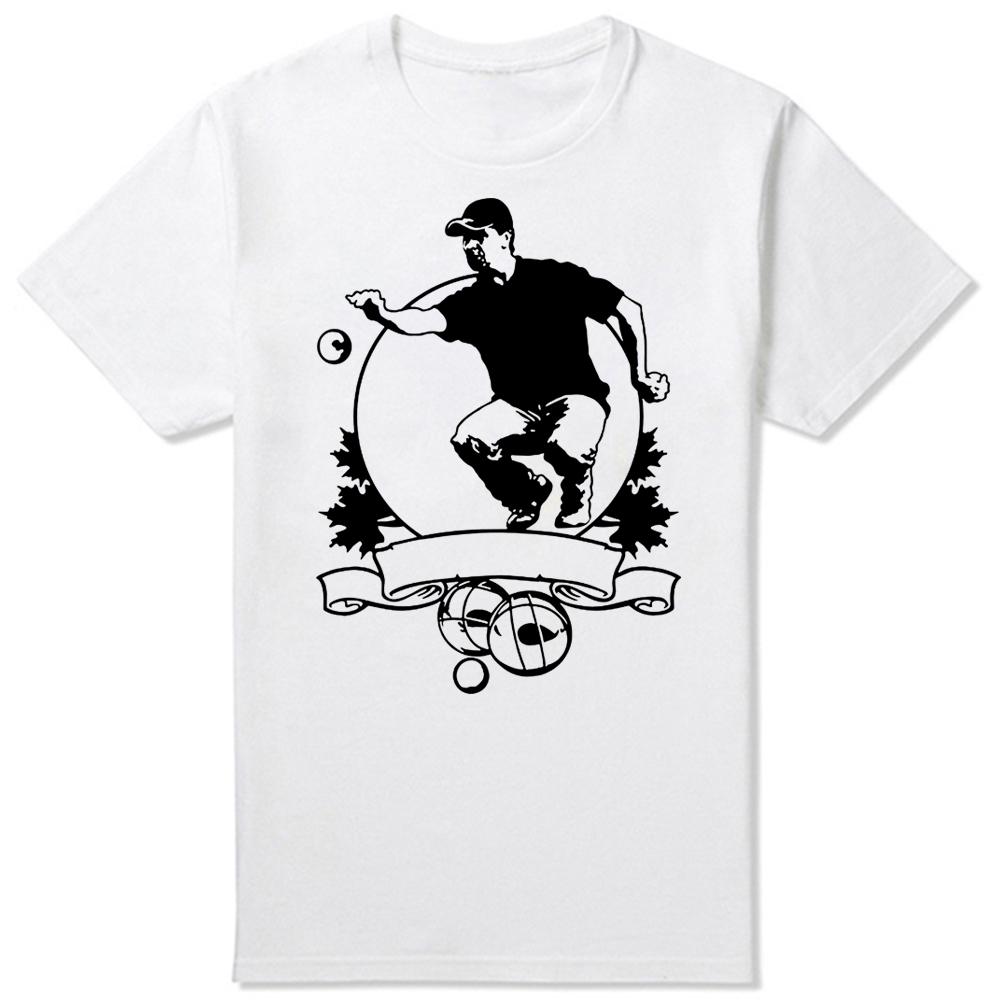 Petanque Kugel Spieler T-Shirt Herren Charakter T-Shirt Euro Größe Original Geschenk Bequem Sommer Normales T-Shirt