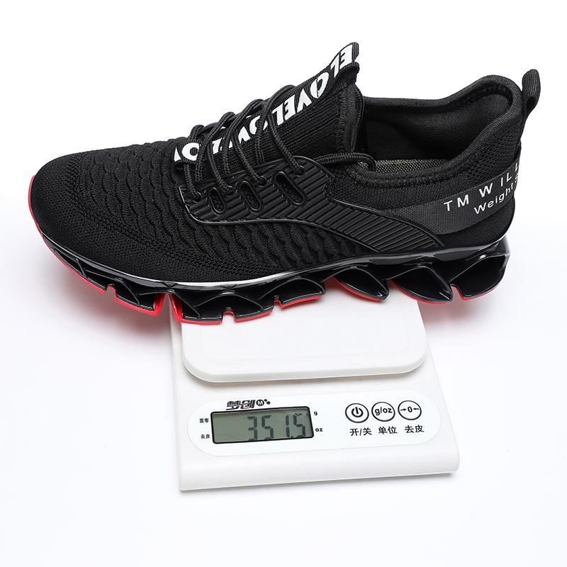 Men Running Shoes Red Breathable Sports Sneakers Plus Size 39-48 White Men Shoes