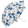 Long Peony Rain 58cm Rib for Commuting and 2026Wpc. Umbrella, Blue, Umbrella, Length, Large, Stylish, Cute, School, Women's, 4745-06-001