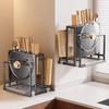 DANLE Stainless Steel Multi-functional Knife Holder & Storage Rack