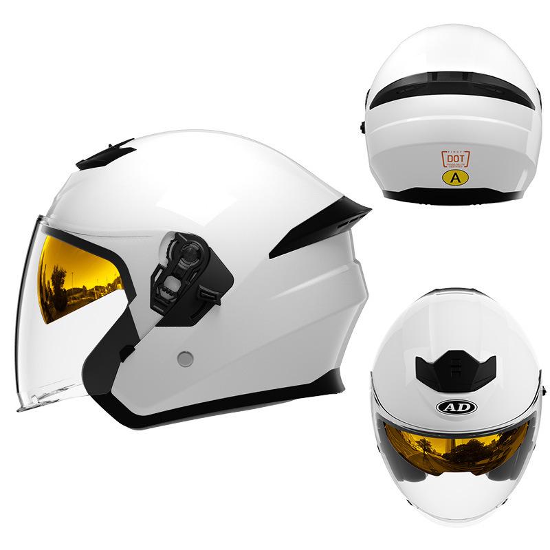 AD 3C Certified Electric Motorcycle Half Helmet for Men & Women - Summer, Breathable, and Safe