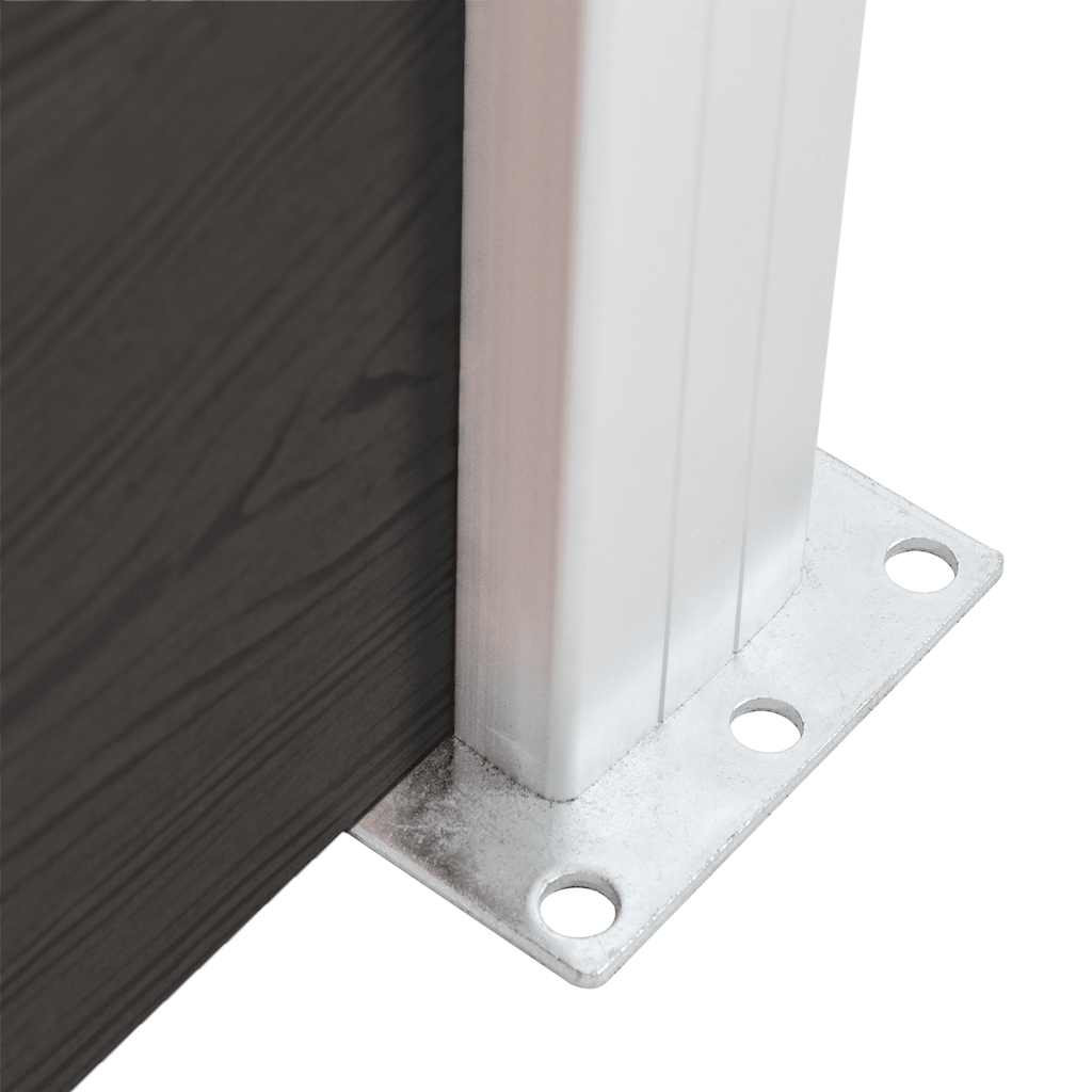 WPC Fence Panel 175 X 105 Cm Black