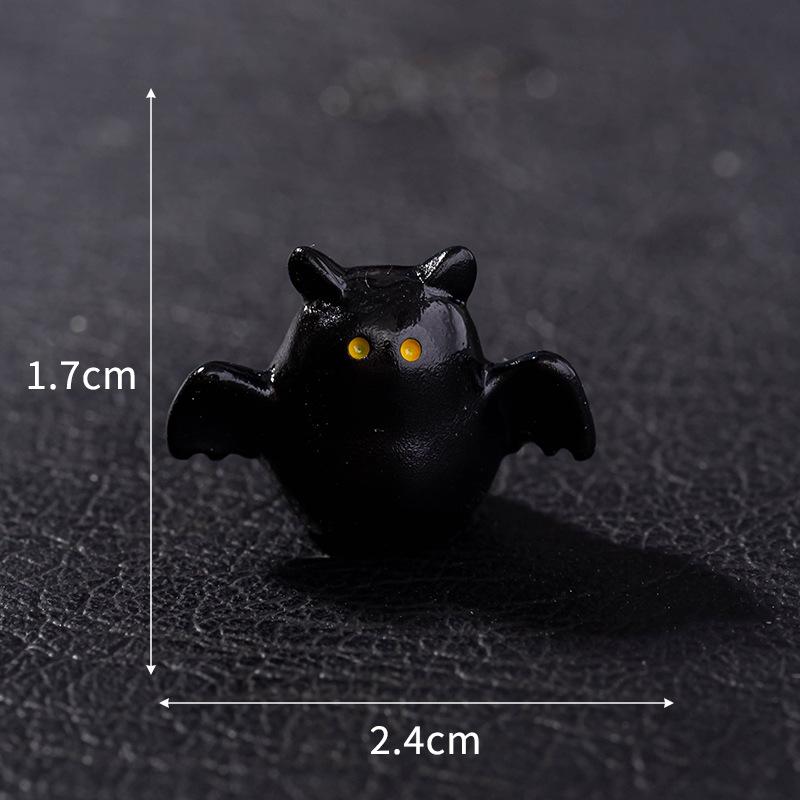Halloween Decoration Accessories Miniature Figurines Mummy Skull Rabbit Magic House Ghost Pumpkin Desktop Scene Decor Set 8Pcs