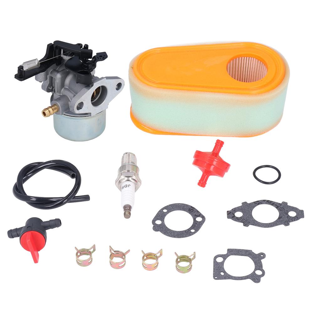 Carburetor Replacement Kit with Fuel Filter Spark Plug for 875 Exi 190 CC Lawn Mower