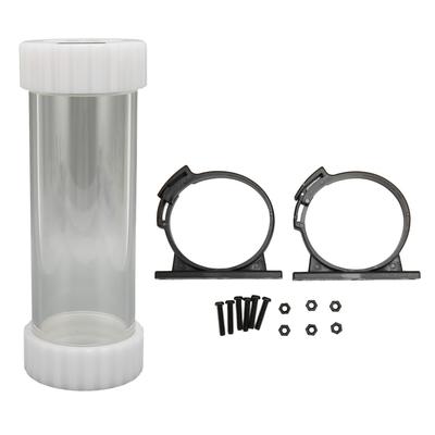 PC Water Pump Tank Reservoir for Computer Water Cooling System, 60mm G14 X3 Holes, Computer Liquid Water Cooling Radiator Acrylic Cylinder Water