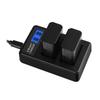 Rapid NPFW50 LCD Micro USB Charger Efficient and Versatile Charging Base for 6000, 5000, 5100, ILCE6000, ILCE7 Battery