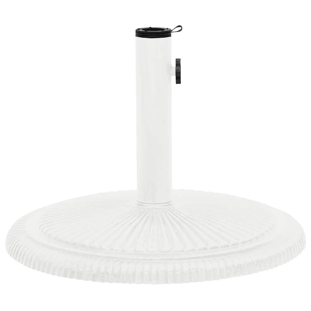Vidaxl Podstawa Pod Parasol, Biała, 45X45X30 Cm, Żeliwo