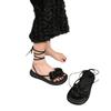 Fashion 2024 Summer Fashion Women's Sandals Fashion Ankle Cross Tie Women's Sandals