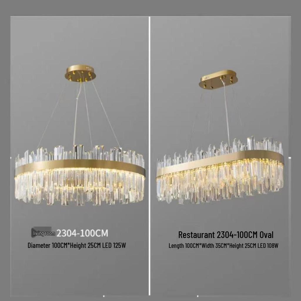 Lampadario di Cristallo Minimalista Nordico 2022 per Soggiorno, Camera da Letto, Sala da Pranzo