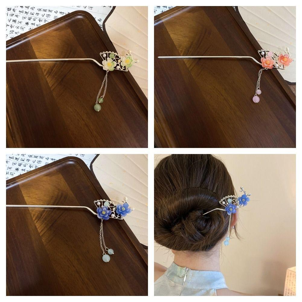

Кисточка в китайском стиле палочка для волос жемчужный цветок вилка для волос элегантные палочки для волос ханьфу женские