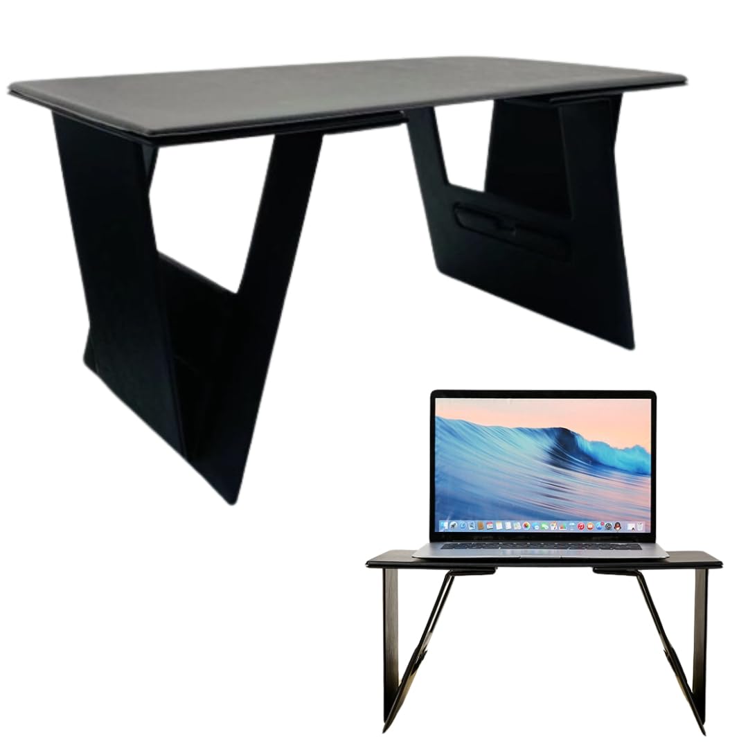 

ateena Folding Laptop Car Backseat PC Stand Table, Table, (Black)