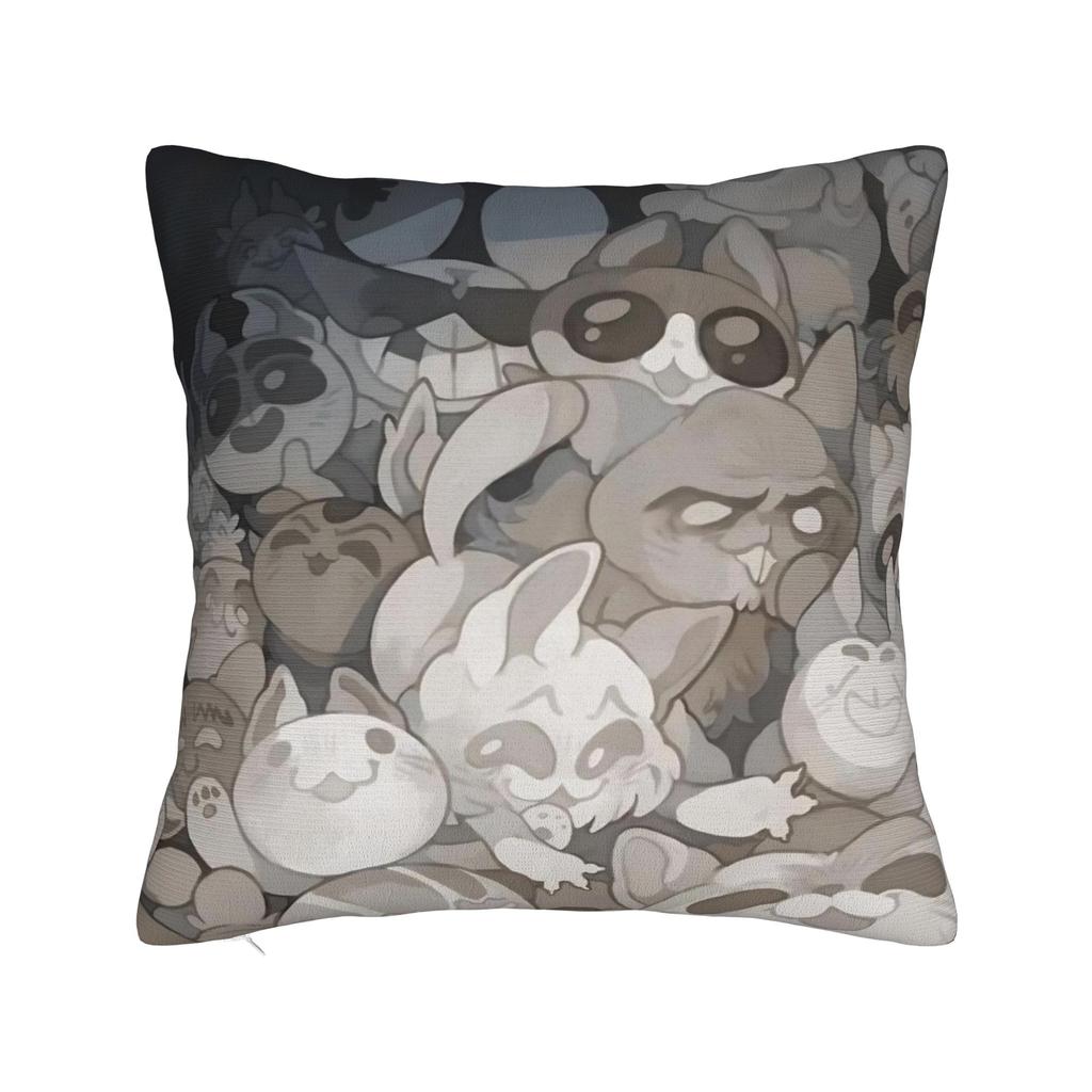 Mewgenics  Roguelike Hit Mutant Feline Square Pillow Cases  Cushion Covers Vintage Zipper Decor Pillowcase for Sofa cm