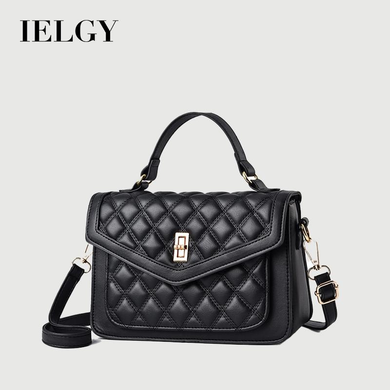 IELGY Fashion One-Shoulder Messenger Bag Diamond Portable Korean Casual One-Shoulder Messenger