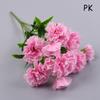 10 Heads Artificial Carnation Home Decoration Multi Color Beauty Silk Fake Flower Especial For Wedding And Festival Decoration