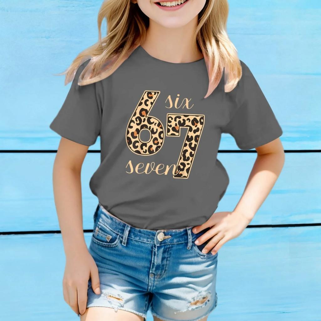 Fashion for Kids Girls Top Fashion Casual Children's Loose Comfortable Tee Clothing
