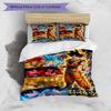 3pcs Duvet Cover Set (1*Duvet Cover + 2*Pillowcase, Without Core), Dragon Ball Print Bedding Set, Bedroom Decor, All‑Season, Gift