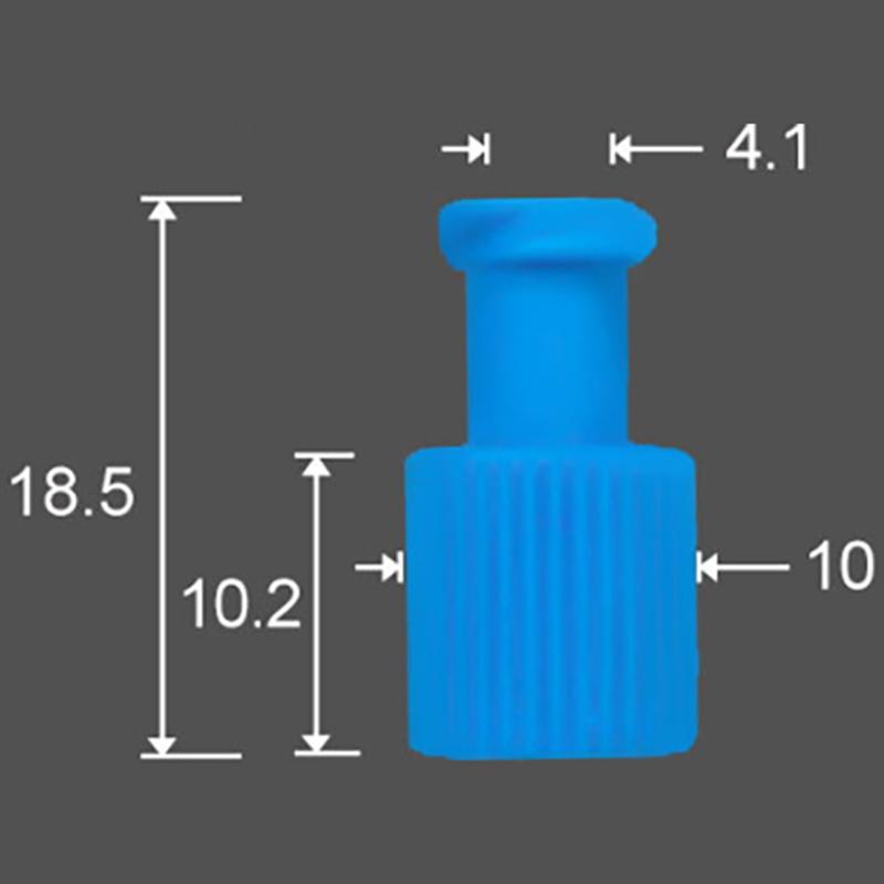 10Pcs PP Male Female Luer Lock Integrated Plug Adapter Air Valve Pipe Dispensing Glue Syringe Barrel Fitting Connector End Caps