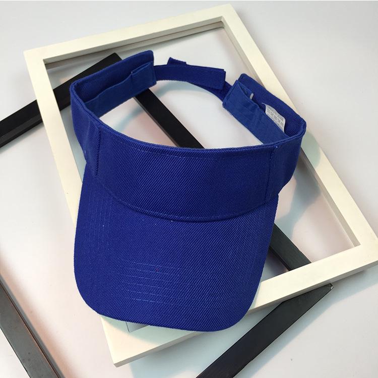 Korean Women's Quick-Dry Sports Visor: Solid Color, Sun Protection for Summer