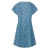 Women's Summer Casual Fashion Loose Printed Short Sleeve 2022 V-Neck Dress