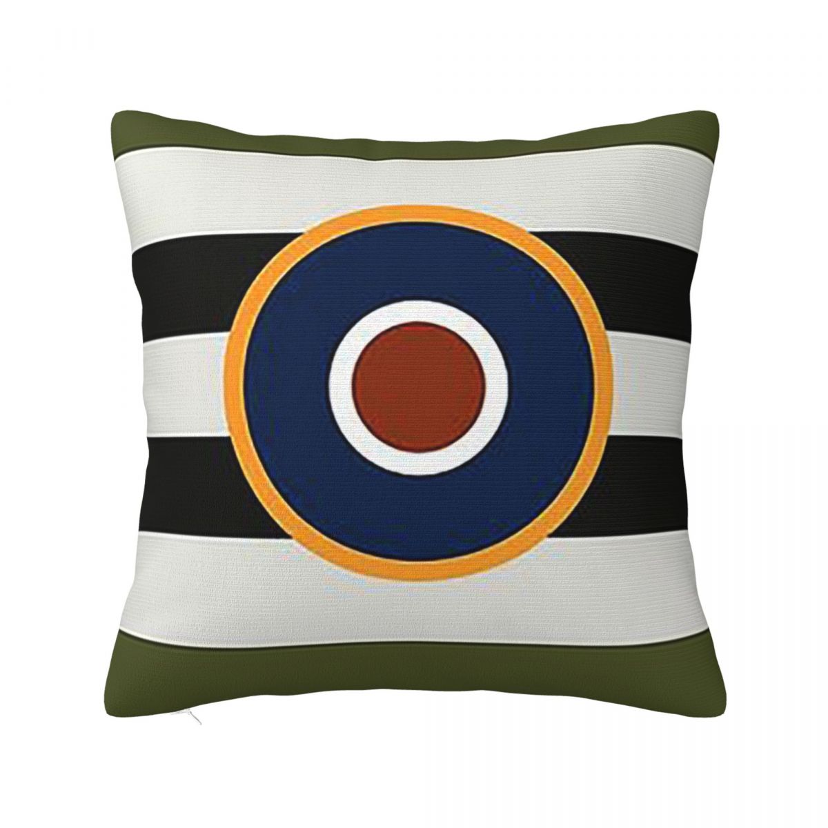 

D-Day Stripes With RAF Roundel Pillowcase Cushion Comfort Throw Pillow Sofa Decorative Cushions Used for Home Living Room 22x22Inch