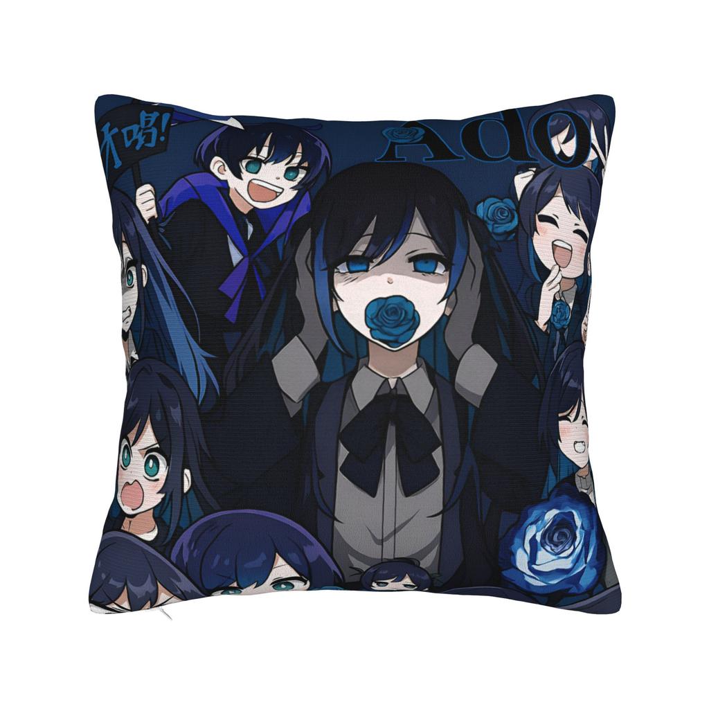 Ado Hibana World Tour Pillowcase Polyester Cushion Cover Decoration Anime Music Throw Pillow Case Cover Bedroom Zipper 40*40cm