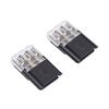 30Pcs Wire Plug in Connector 3 Pin with Locking Buckle No Stripping Quick Splice Clips for 18-16AWG LED Strip Light Electrical Cable 3mm Hole Dia