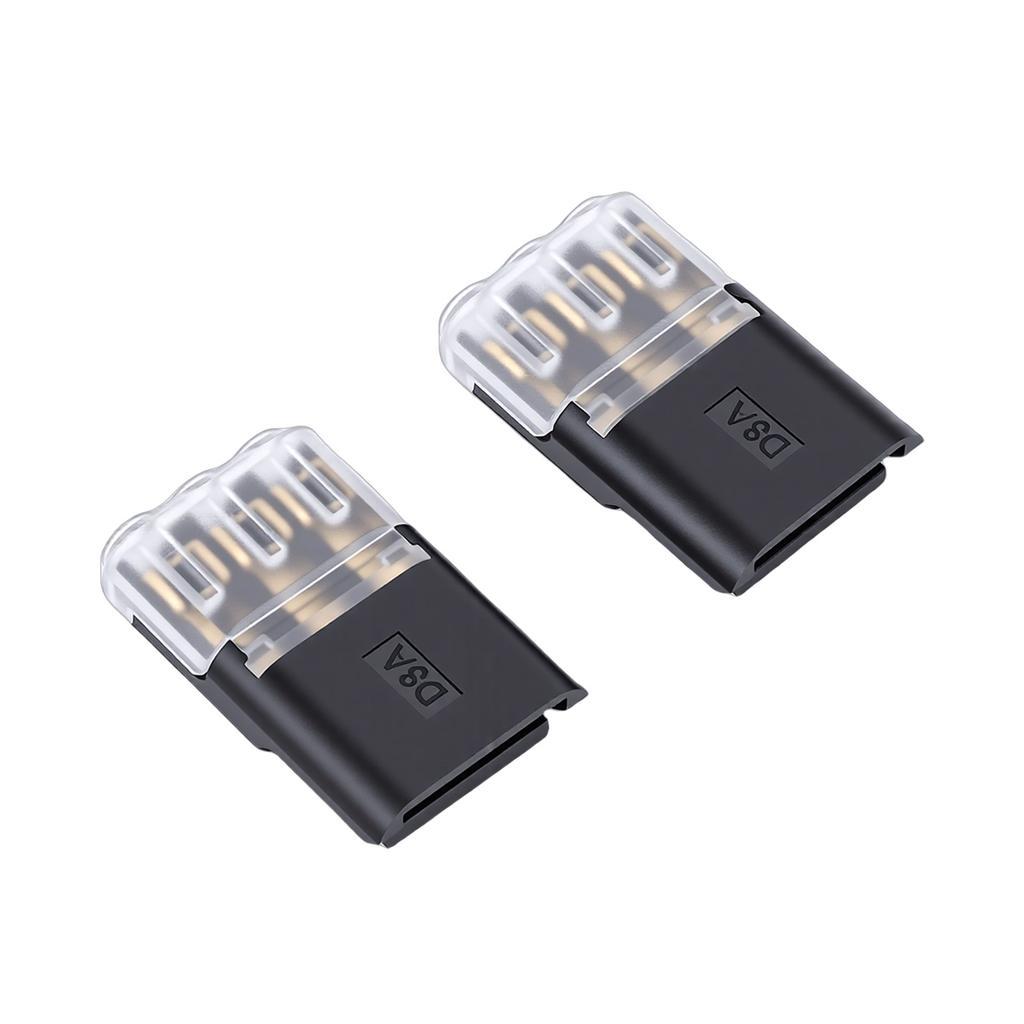 30Pcs Wire Plug in Connector 3 Pin with Locking Buckle No Stripping Quick Splice Clips for 18-16AWG LED Strip Light Electrical Cable 3mm Hole Dia
