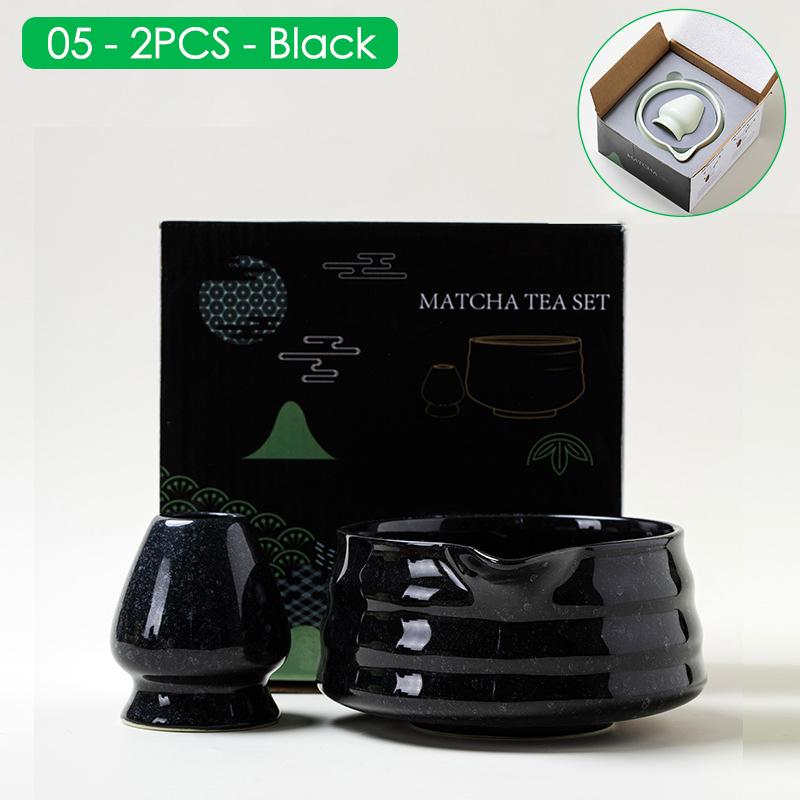 Gradient Color Ceramic Matcha Bowl Home Kitchen Anti-scald Insulated Tableware Salad Bowls Japanese Tea Ceremony Accessories