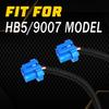 Extension Wire Pigtail 9007 P Female Head Bulb HB5 Socket Harness Light