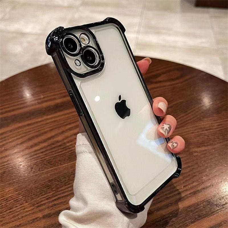 

Luxury Shockproof Phone Case For Samsung Galaxy S25 S24 Ultra S23 S22 S21 S20 FE Note 20 10 Lens Film Bumper Transparent Cover Galaxy S21