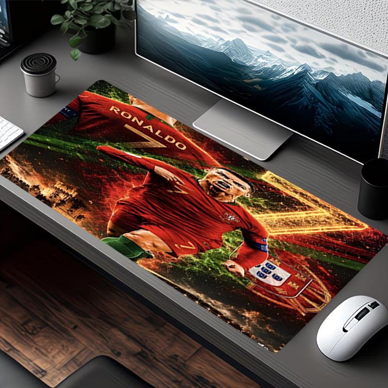 Cristiano Ronaldo Print Mouse Pad, for Keyboard Pad Laptop PC Mat for Office Home Use, Desk Decor, Perfect Birthday Gift for Gamers