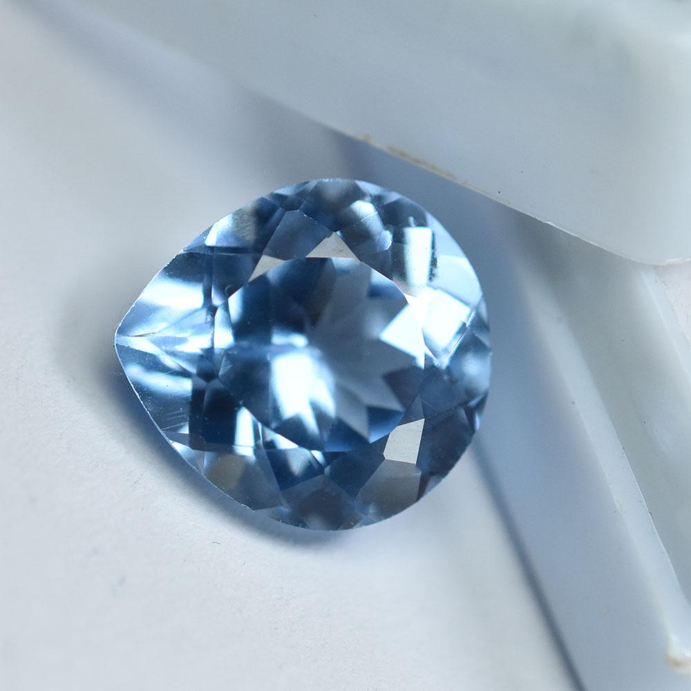15.20 Ct Natural Blue Ceylon Sapphire Pear Cut Loose Gemstone For Gift