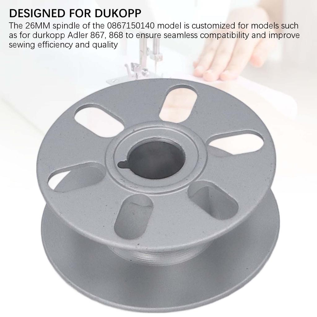 Bobbin Stainless Steel Metal 26mm 0867150140 6 Hole for Durkopp Adler 867 868 Sewing Machine