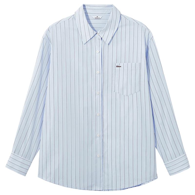 Hotwind Women s Casual Loose Striped Shirt Jacket L