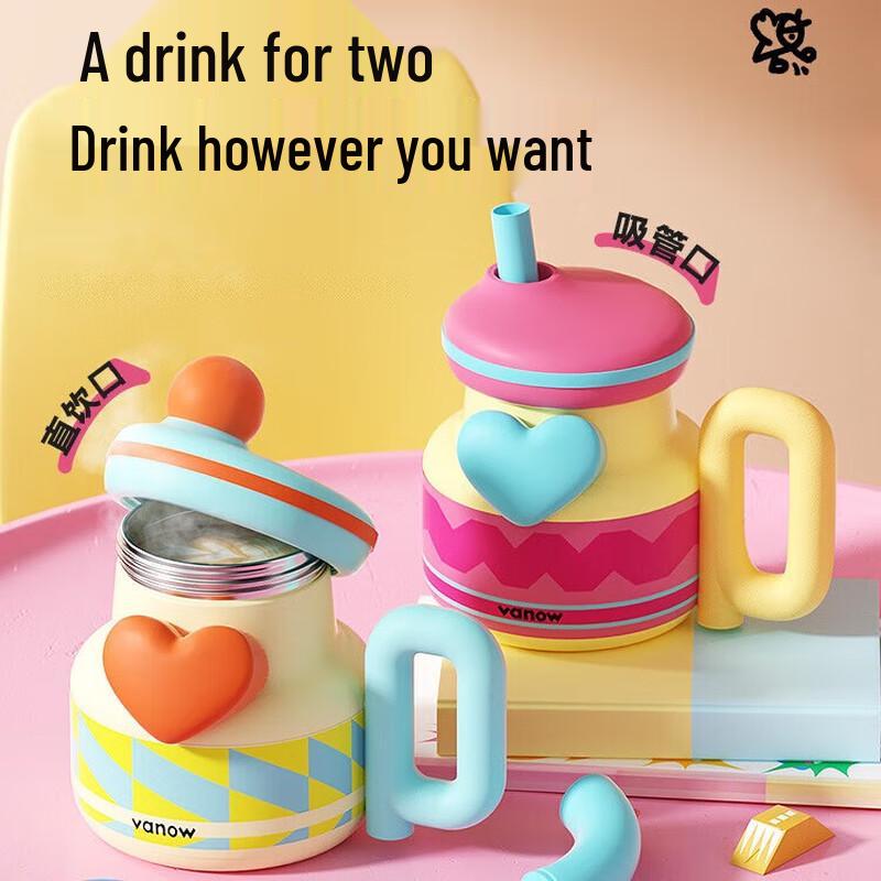 Vanow 950ml Ceramic Lined Dual-Drink Thermos