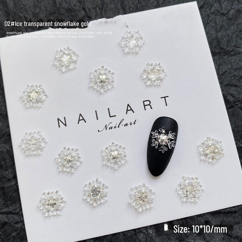 

Новый стиль Рождественские блестящие снежинки аксессуары для нейл-арта Icy Snowflake золотой