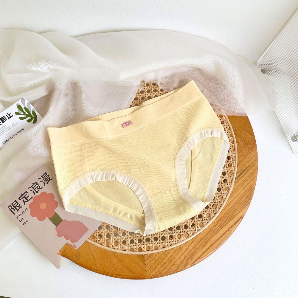 8Pcs Cotton Crotch Bowknot Panties Mid Waist Underwear for Women Breathable Seamless Briefs  Gifts