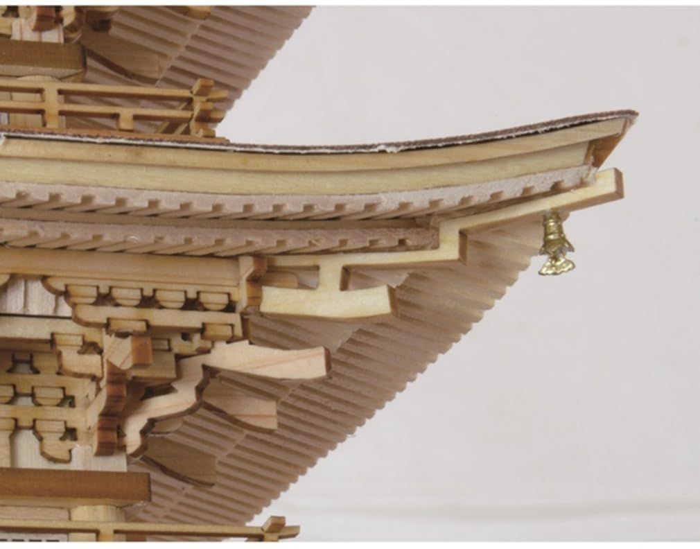 Woody Joe 1/75 Scale Assembly Kit of the Five-Story Pagoda of Mt. Haguro (Building)