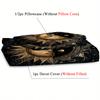 3D Print Celestial Sun Moon Stars Duvet Cover Set Golden Printed Bedding Set For Home Psychedelic Design Decor Quilt Covers