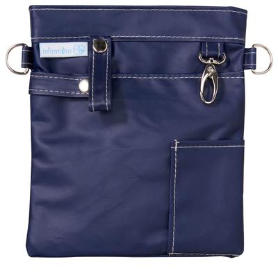 Anfamie Multifunctional Zippered Soft Pencil Case (with Gusset), Large Capacity, Medical, Hospital, Nursing Supplies, Nurse Pouch, Made In Japan, Navy