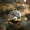 6cm Christmas Tree Decoration Balls 3D Plastic Ball Sports Holiday Ornament Christmas Decorations