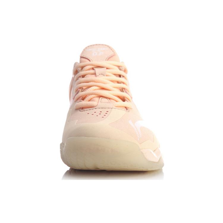 New LiNing Sonic Boom OP Cushioning Anti Slip And Wear Resistant Support Low Top Badminton Shoes Women's Neon Orange Pink AYZQ008-6