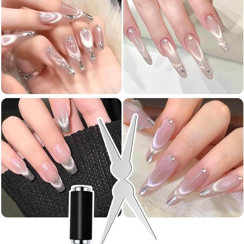 Large Y-shaped Metal Cat's Eye Magnet Double Head French Cat's Eye Tool